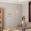 Best TK Lighting Suspension Calisto, Jute, brun naturel, à 1 lampe, Ø 20 cm