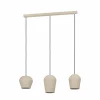 New EGLO Suspension Cambadélis, à trois lampes, sable