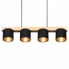 Cheap Reality Leuchten Suspension Cameron, à quatre lampes, noire