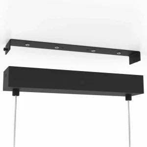 Sale EGLO Suspension Catterick, noire, quatre abat-jour cage