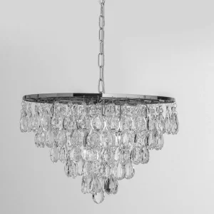 Fashion ORION Suspension Celeste à cristaux K9 à 9 l, chromée