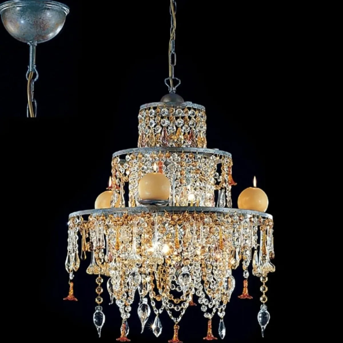suspension_chandelier_golden_dream_0.webp Fashion Kögl Suspension chandelier GOLDEN DREAM