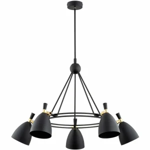 Flash Sale Argon Suspension Charlotte, à cinq flammes, noir