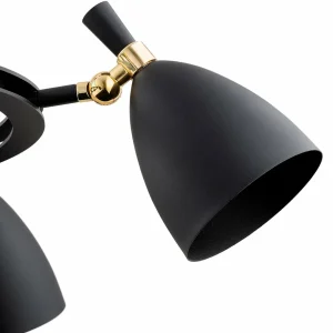 Flash Sale Argon Suspension Charlotte, à cinq flammes, noir