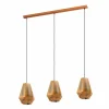Flash Sale EGLO Suspension Chiavica en laiton, à trois lampes