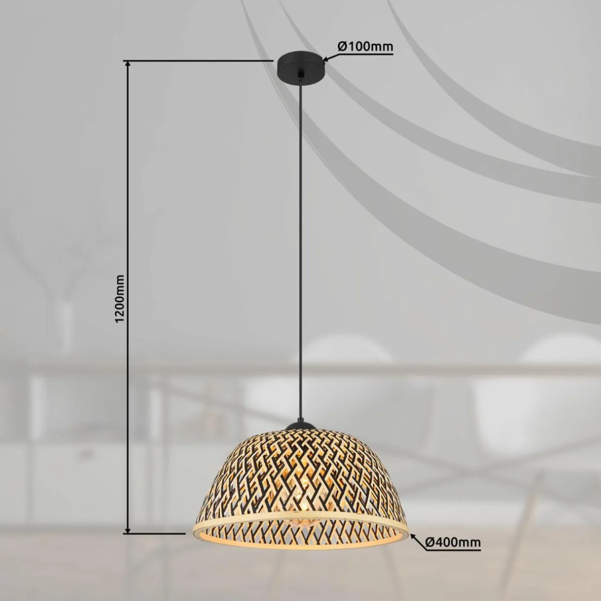 suspension_colly_abatjour_treillis_bambou_cm_1.webp Clearance Globo Suspension Colly abat-jour treillis bambou, Ø40cm