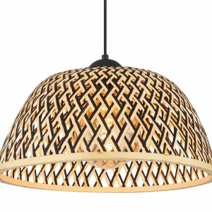 Clearance Globo Suspension Colly abat-jour treillis bambou, Ø40cm