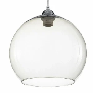 Outlet SOLLUX LIGHTING Suspension Colour, abat-jour verre gris graphite