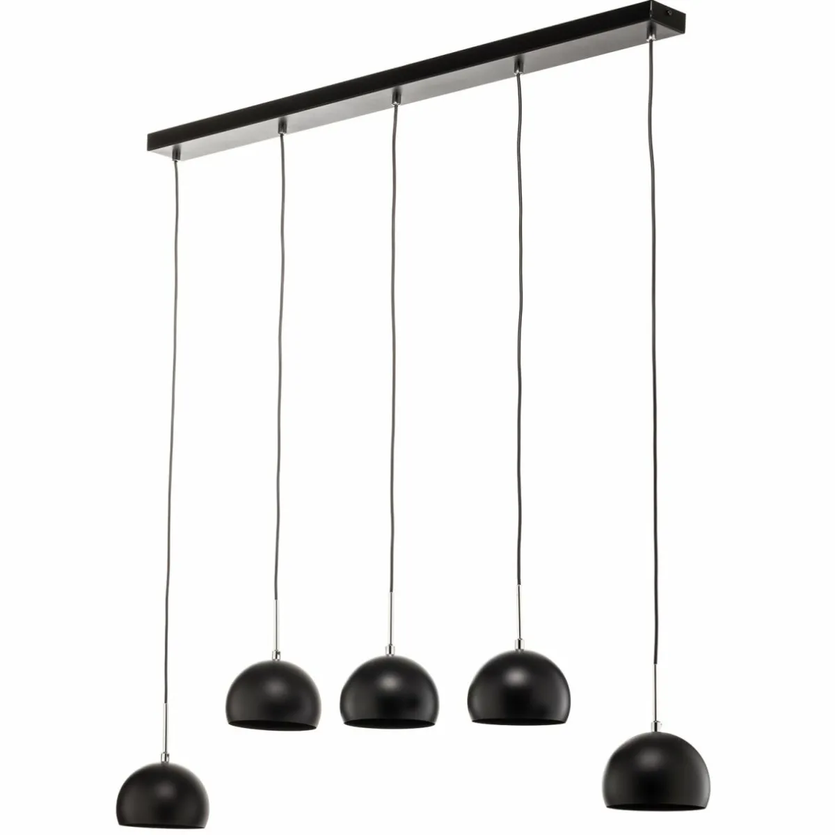 suspension_cool__cinq_lampes_longue_noire_1.webp Sale Luminex Suspension Cool, à cinq lampes longue, noire