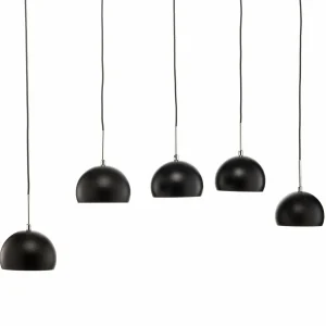 Sale Luminex Suspension Cool, à cinq lampes longue, noire