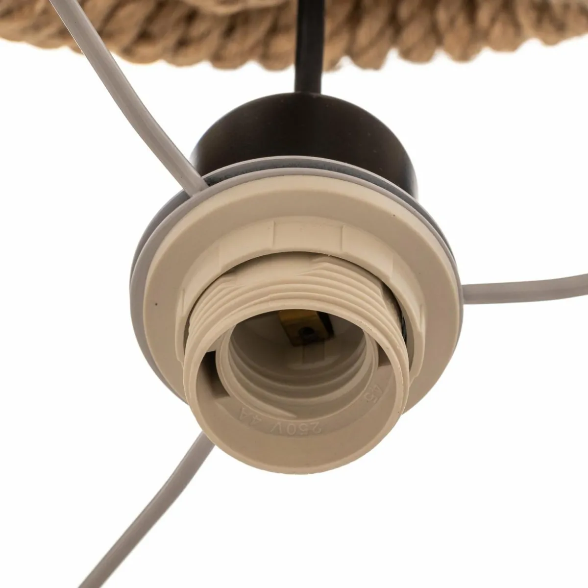 Cheap ONLI Suspension Corda avec abat-jour en tissu Nœud de corde