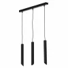 Discount Eko-Light Suspension Corte, noire, à 3 lampes, longue