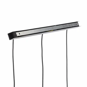 Discount Eko-Light Suspension Corte, noire, à 3 lampes, longue