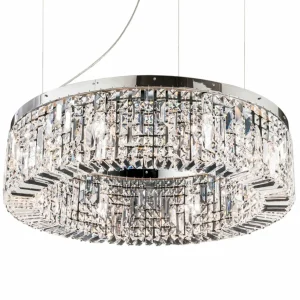 Cheap ORION Suspension cristal Ring 80 cm chromée