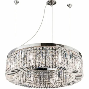 Cheap ORION Suspension cristal Ring 80 cm chromée
