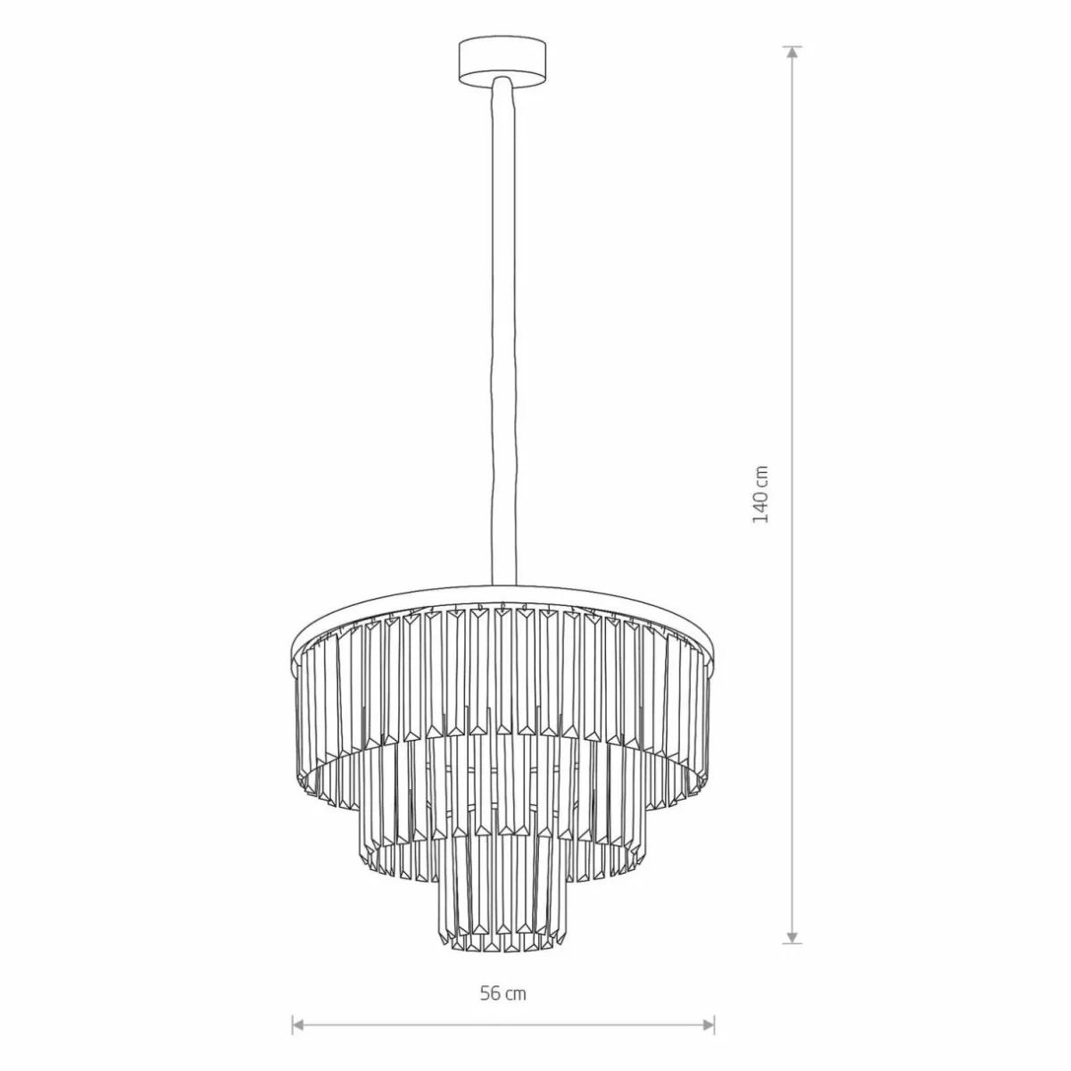 suspension_cristal_transparentargent___cm_0-1.webp Clearance Nowodvorski Lighting Suspension Cristal, transparent/argenté, Ø 56 cm