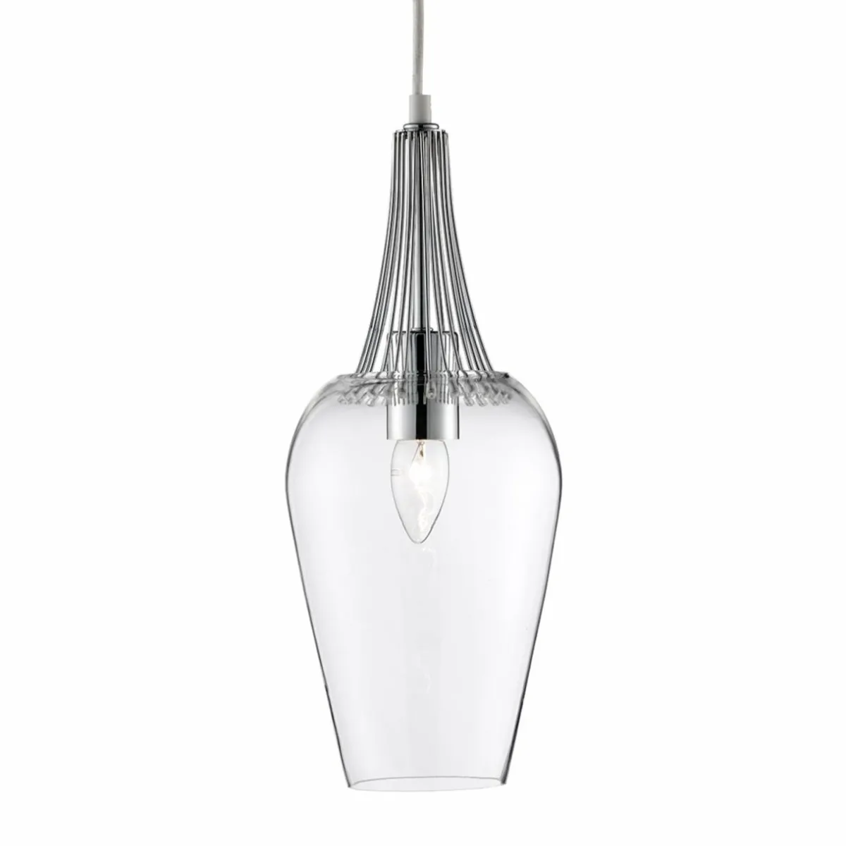suspension_de_verre_whisk_avec_lments_chroms_0.webp Sale Searchlight Suspension de verre Whisk avec éléments chromés
