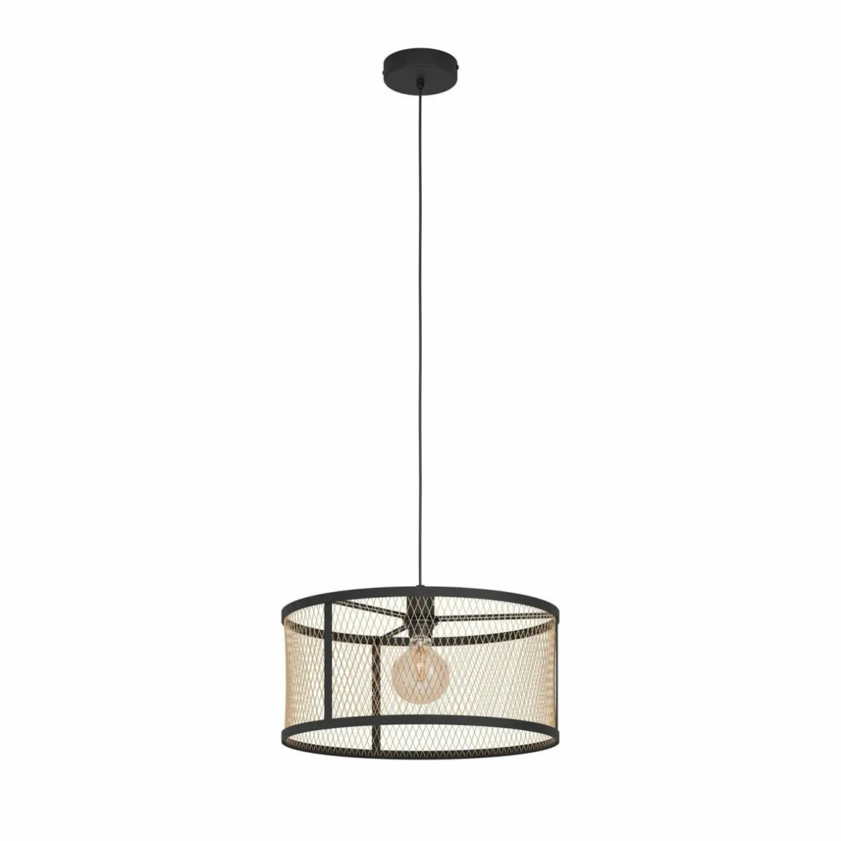 suspension_dellow___cm_noirlaiton_acier_0.webp Best Sale EGLO Suspension Dellow, Ø 45 cm, noir/laiton, acier