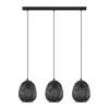Flash Sale EGLO Suspension Dembleby à 3 lampes, noire