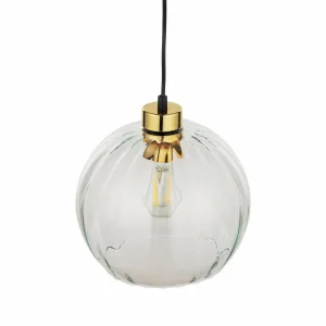 Discount TK Lighting Suspension Devi, transparent, à 1 lampe, Ø 25cm