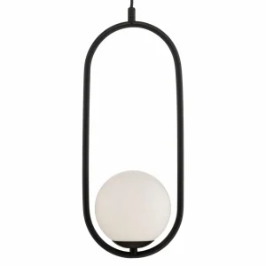 Hot ALDEX Suspension Dione, à 1 lampe, noir/blanc