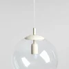 Discount ALDEX Suspension Dione, à 1 lampe, transparente/crème