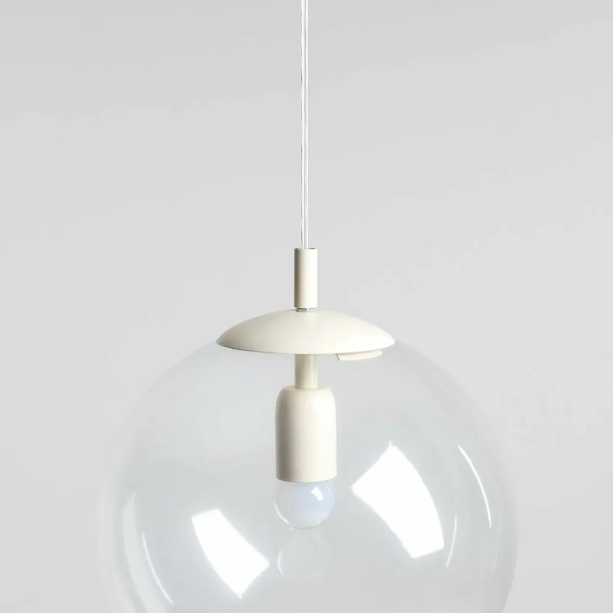 suspension_dione___lampe_transparentecrme_0.webp Discount ALDEX Suspension Dione, à 1 lampe, transparente/crème