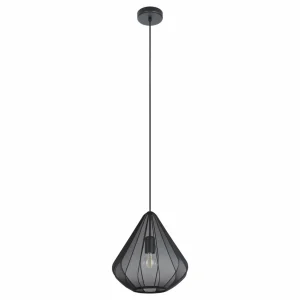 Cheap EGLO Suspension Dolwen, noir, Ø 33,5 cm