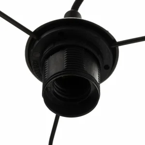 Hot Maco Design Suspension Dorina, argent/noir Ø 50cm