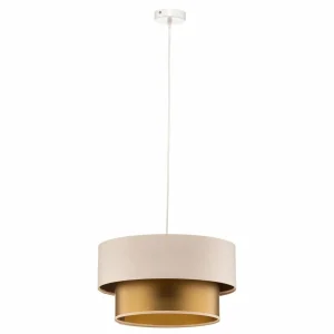 Sale Maco Design Suspension Dorina, crème/or Ø 40cm