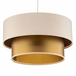 Sale Maco Design Suspension Dorina, crème/or Ø 40cm