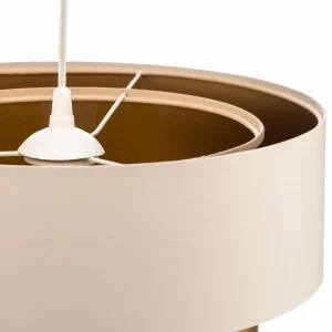 Sale Maco Design Suspension Dorina, crème/or Ø 40cm