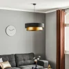Best Maco Design Suspension Dorina, noir/or Ø 60cm