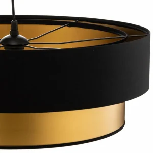 Best Maco Design Suspension Dorina, noir/or Ø 60cm