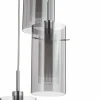 Outlet Searchlight Suspension Duo 2, verre fumé/chromé à 5 lampes