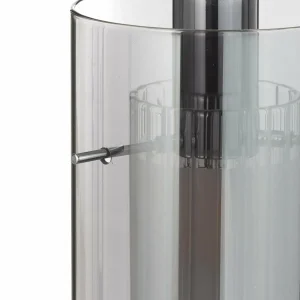 Outlet Searchlight Suspension Duo 2, verre fumé/chromé à 5 lampes
