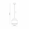 Shop TK Lighting Suspension Duo, abat-jour en jute, brun rouille/brun naturel, Ø 20 cm
