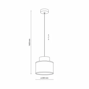 Shop TK Lighting Suspension Duo, abat-jour en jute, brun rouille/brun naturel, Ø 20 cm