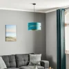 Hot Duolla Suspension Duo, turquoise/or, Ø40cm, 1 lampe
