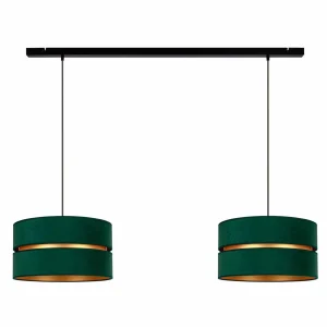 Fashion Duolla Suspension Duo, verte/dorée, à 2 lampes