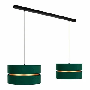 Fashion Duolla Suspension Duo, verte/dorée, à 2 lampes