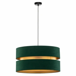 Cheap Duolla Suspension Duo, verte/dorée, Ø 60 cm, à 1 lampe