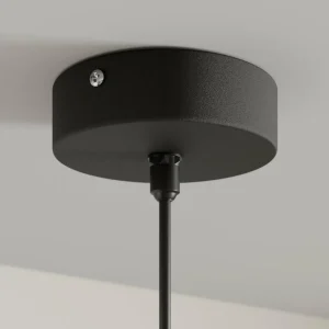 New HELAM Suspension Edison en noir/cuivré, à 1 lampe