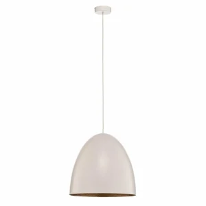 Cheap Nowodvorski Lighting Suspension Egg M en métal, Ø 38 cm, blanc