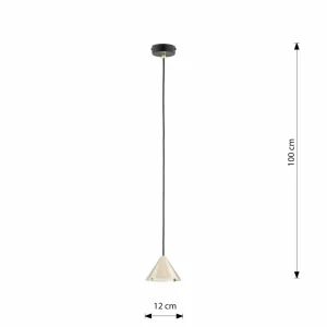 Cheap EMIBIG LIGHTING Suspension Elit, 1 lampe, doré, métal