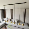 Online EMIBIG LIGHTING Suspension Elit, 6 lampes, doré, métal