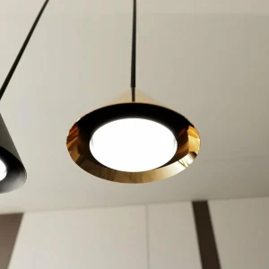 Online EMIBIG LIGHTING Suspension Elit, 6 lampes, doré, métal