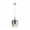Cheap Mantra Iluminación Suspension Elsa, à 1 lampe, Ø 22,5 cm, verre, chrome