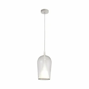 Fashion Mantra Iluminación Suspension Elsa, 1 lampe, Ø 17 cm, verre, transparent