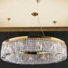 Fashion ORION Suspension en cristal Ring 110 cm chromée
